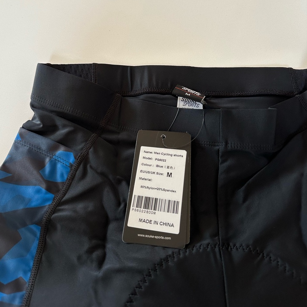 NWT Men’s Souke Sports Cycling Shorts Size Medium - Picture 4 of 9